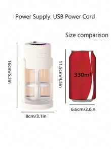 1 件星空加湿器/车载加湿器、空气净化器、精油扩散器、带 2 种雾化模式、氛围灯、星光功能、适用于家庭、办公室、阅览室、旅行、完美礼物（白色、粉色） - 彩色 - 查看 9