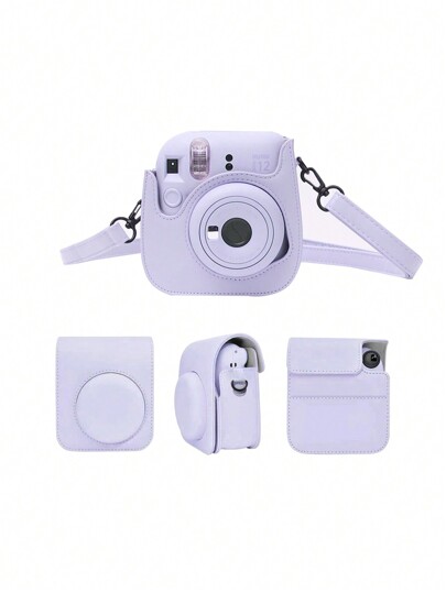 AKKHOO Mini12 Camera Bag, Protective Case, Leather Pouch Storage Bag For Camera