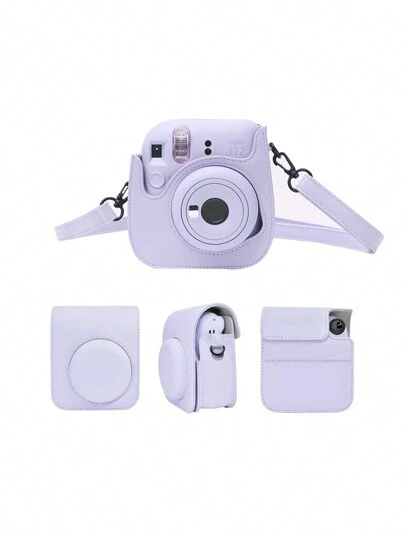 AKKHOO Mini12 Kameratasche, Schutzhülle, Ledertasche Aufbewahrungstasche für Kamera