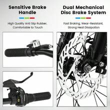 Kids Bike 20 Inch Wheels, Fat Tire Snow Mountain Bike Ages 8-12 Year Old, Hight Carbon Steel, 7 Speed Teenager Children Kid's Bicycles - 紅色 - 查看 2