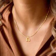 1 chiếc mặt dây chuyền hình bong bóng cổ điển thời trang màu vàng hộp dây chuyền cho phụ nữ - Vàng - Xem 1