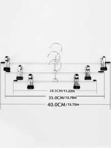 10/30 piezas Percha para pantalones multifuncional retráctil de alambre plano de acero inoxidable para decoración del hogar, dormitorio, almacenamiento y organización de vestidos, pantalones, zapatos, jeans, botas, faldas, ropa de primavera y verano, estilo minimalista - Multicolor - Ver 5