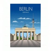 1 件布拉格巴黎东京日本巴厘岛马尔代夫爱丁堡法国里维埃拉旅行海报帆布画家居装饰卧室装饰无框 - 彩色 - 查看 46