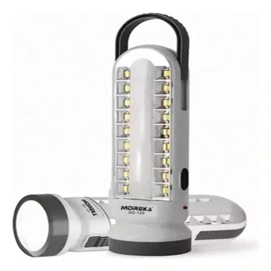 Led Lampara De Emergencia Recargable Conveniente - Gris - Ver 1