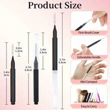 20pcs/50pcs Disposable Mini Eyebrow Brush Lightweight Eyebrow Lifting Brushes Micro Eyelash Brush Applicator Tool Portable Eyebrow Perm Brush