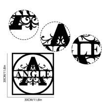 1pc Custom Metal Monogram Signs, Metal Name Signs, Initial Signs, Metal Monogram Letters, Home Decor, Metal Wall Art, Outdoor Signs, Personalized Metal Signs