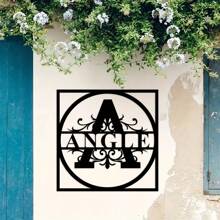 1pc Custom Metal Monogram Signs, Metal Name Signs, Initial Signs, Metal Monogram Letters, Home Decor, Metal Wall Art, Outdoor Signs, Personalized Metal Signs