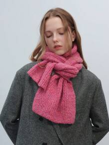 1pc/Set Women's Autumn Winter Warm Windproof Casual Cute Retro Street Rainbow Gradient Color Block Acrylic Knit Beanies, Suitable For Outdoor, Daily Commute - Multicolor - View 9