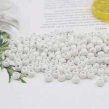 50PCS Macaron Fresh Color Ceramic Large Hole Beads, Suitable For Bracelet And Necklace Making, Perfect Gift Accessories