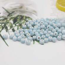 50PCS Macaron Fresh Color Ceramic Large Hole Beads, Suitable For Bracelet And Necklace Making, Perfect Gift Accessories