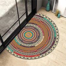 1 块柔软不对称地毯，仿羊绒，创意设计，适合客厅、卧室、办公室、家居使用 - 半圓塔羅 - 查看 6