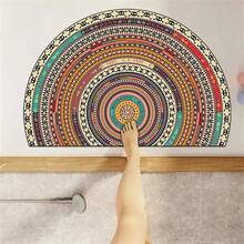 1 块柔软不对称地毯，仿羊绒，创意设计，适合客厅、卧室、办公室、家居使用 - 半圓塔羅 - 查看 3