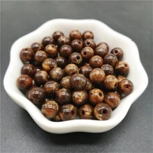 6/8/10 毫米亚克力圆珠，适用于制作珠宝、手链和项链 DIY 配件 - 紅色 - 查看 4