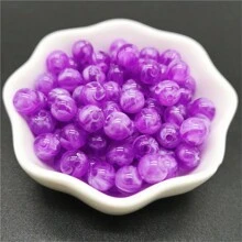 6/8/10 毫米亚克力圆珠，适用于制作珠宝、手链和项链 DIY 配件 - 紅色 - 查看 6
