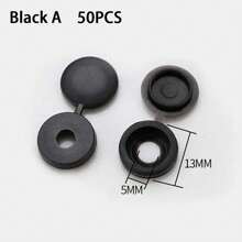 50-100 piezas Tapas decorativas de tornillo autorroscante para cierres seguros y elegantes