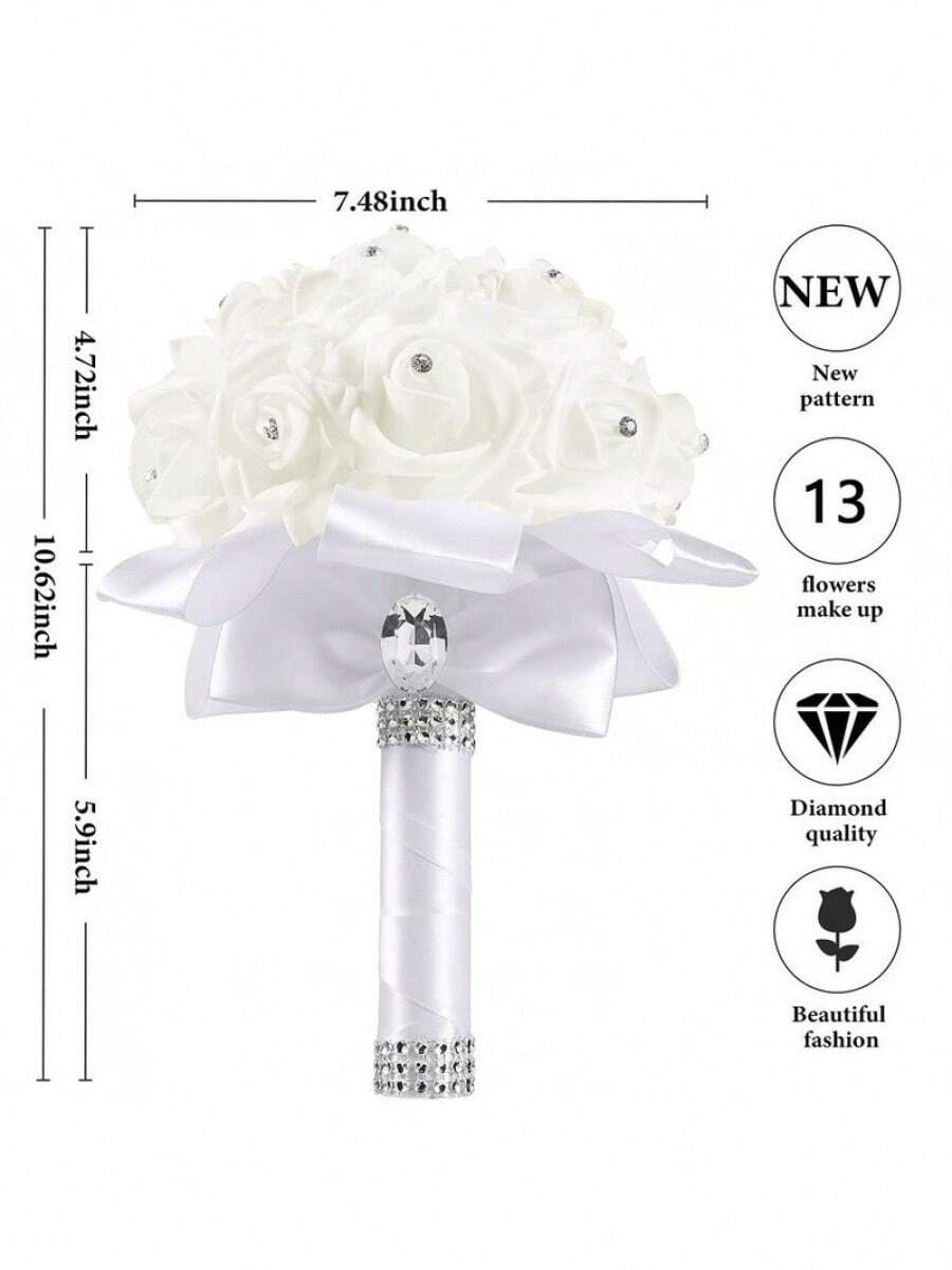 Pivoine Artificielle Fleur De Soie Foral Bouquet De Mariage En Ance