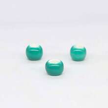50PCS Macaron Fresh Color Ceramic Large Hole Beads, Suitable For Bracelet And Necklace Making, Perfect Gift Accessories