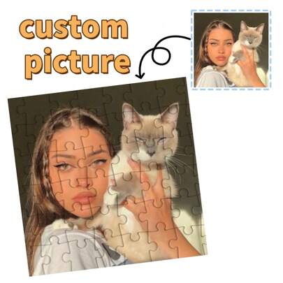 Puzzle din lemn personalizat de înaltă definiție 1 buc, fără ramă, ornament intelectual potrivit pentru familie, cadou puzzle foto personalizat pentru familie și prieteni / Halloween, Ziua Îndrăgostiților, decor de Ziua Îndrăgostiților, rafinat pentru zile de naștere, pentru absolvire, acasă, birou, multifuncțional, ornamental, salon de ceai, acasă, grădină, birou, pentru aniversări, pentru Ziua Îndrăgostiților, pentru Ziua Mamei, pentru zile de naștere, pentru Ziua Tatălui, pentru absolvire, pentru nunți, pentru casă nouă, acasă și living, atmosferă de Crăciun, suveniruri, reutilizabil, adorabil, de înaltă calitate, decor de birou, living elegant.
