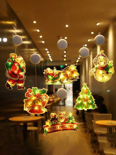 1pc Christmas Decorative String Lights, Indoor Window Decor Lighting