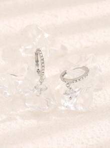 Đôi Đồng Đính Đá Cubic Zirconia Sang Trọng Cho Nữ Trang Trí Hàng Ngày - Hoa hồng vàng - Xem 1