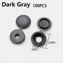 50-100 piezas Tapas decorativas de tornillo autorroscante para cierres seguros y elegantes