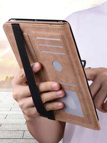 GLANDOTU Tablet Hülle kompatibel mit Samsung iPad Tablet PU Leder Multi Winkel Stand Folio Hülle, blauer Schmetterling