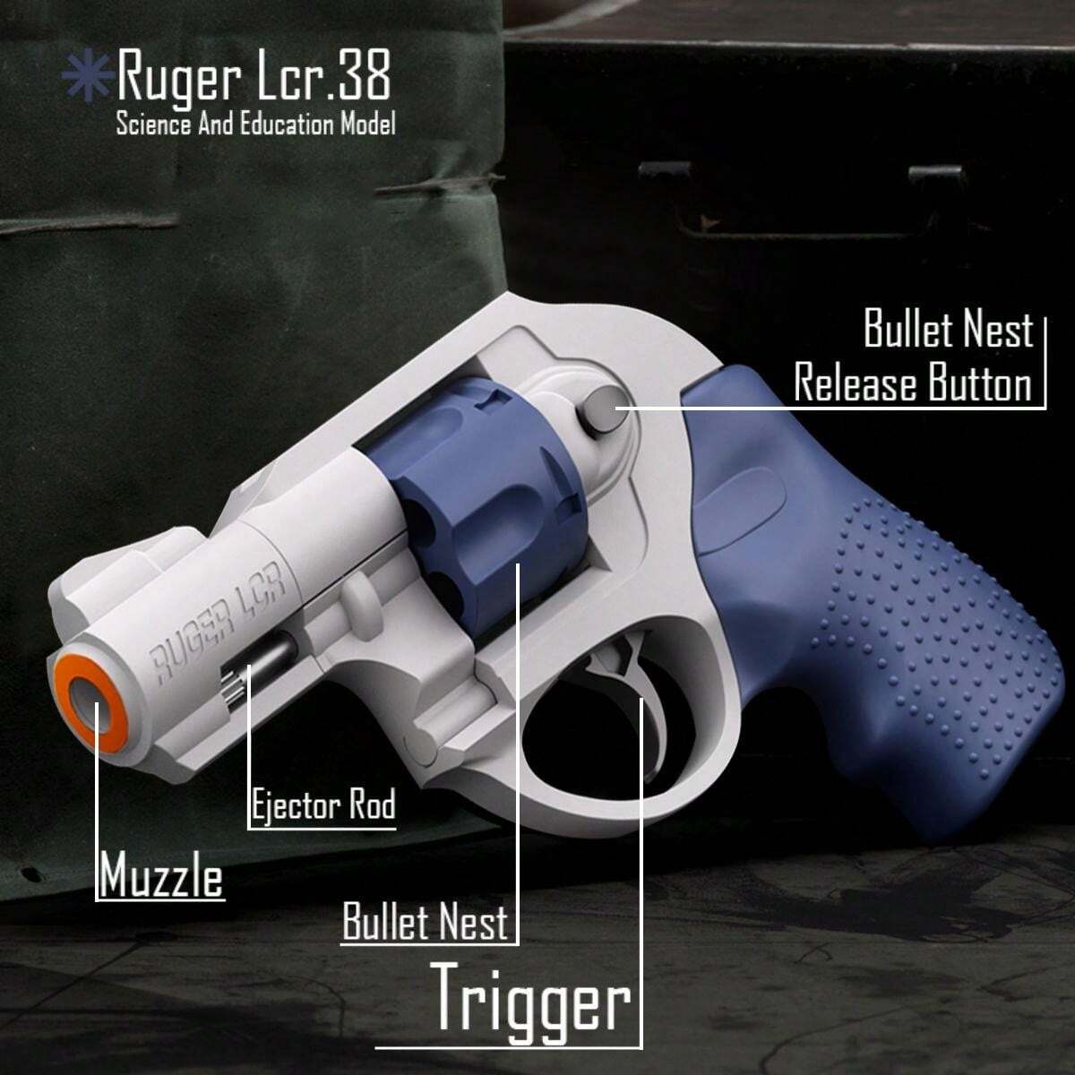 Revolver Gru neue Spielzeugpistole mit weichen Patronen [Weiterentwickelte Version des