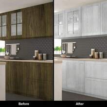 1卷灰色木纹壁纸灰色壁纸撕下即贴现代自粘式搁板衬垫覆盖抽屉书桌家具乙烯基壁纸撕下即贴现代自粘式搁板衬垫覆盖抽屉书桌家具,翻新贴纸撕下墙板,墙纸,壁纸,春季装饰品刷新您的家,拉玛装饰贴纸礼物生日毕业 - 灰色的 - 查看 4