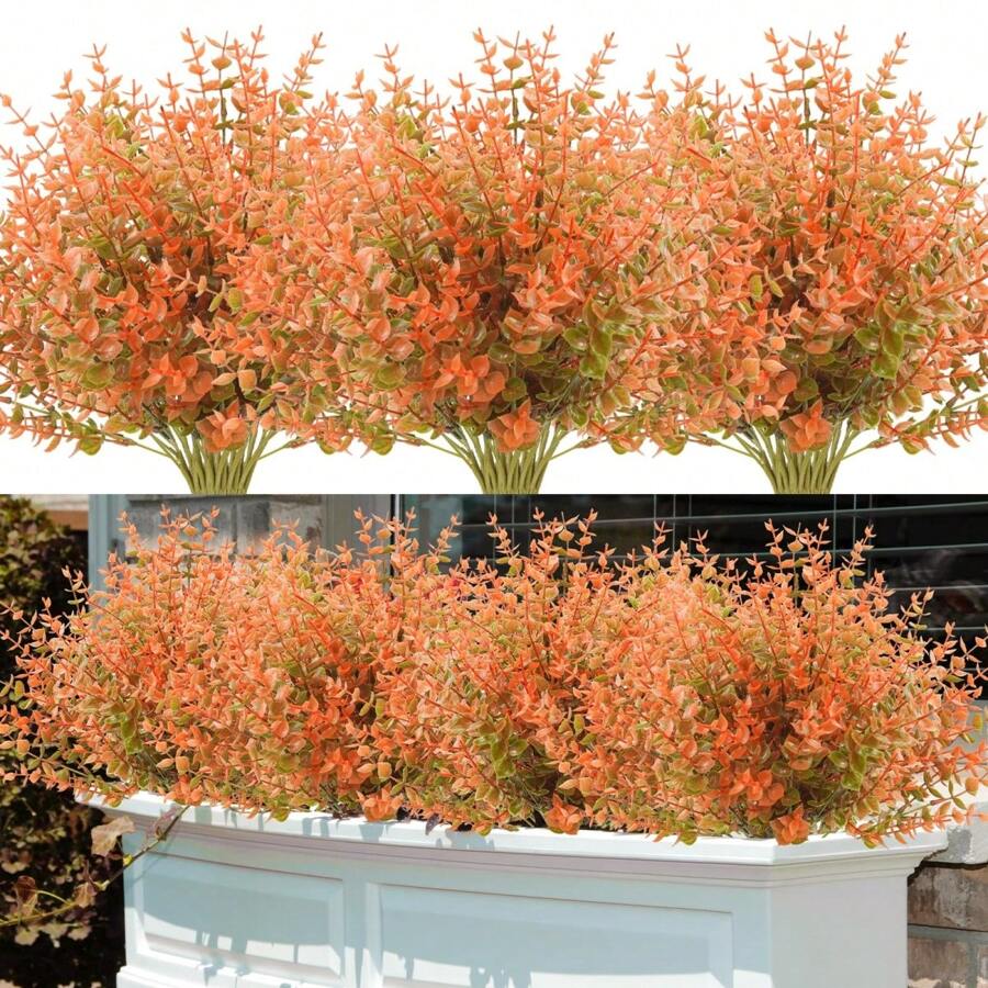 1 件/2 件/4 件人造枫叶花束，模拟秋季枫叶假植物，用于 DIY 花墙、场景布置、客厅和卧室花瓶插花、婚礼、派对、家居装饰、办公桌装饰。万圣节装饰秋叶收获感恩节圣诞节用品、家居装饰、桌面装饰、农舍装饰 - Style D - 查看 1