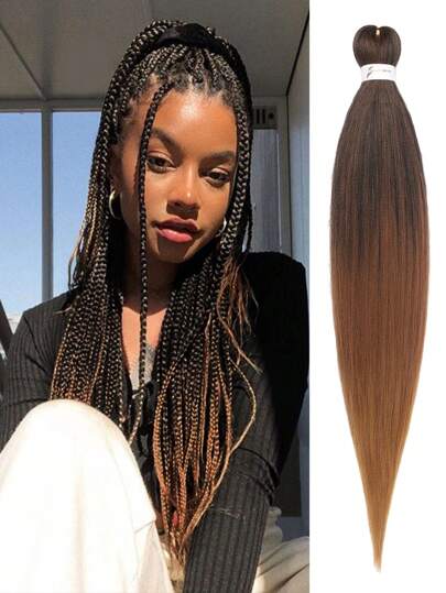 Braiding Hair Pre Stretched Professional Easy Braiding Hair For Crochet Braids Twists Locs Hair Soft Yaki Texture Hot Water Setting Synthetic Hair Extensions