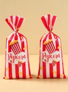 100pcs Popcorn Box Gift Bags With Twist Ties, Popcorn Themed Birthday Party Gift Packaging Supplies, Popcorn Gift Packaging, Party Favors, Birthday Gifts, Party Gifts, Back To School Gifts, Valentine''s Day Gifts - Popcorn Box - View 3