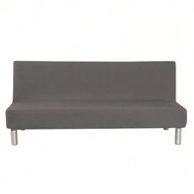 Armless Sofa Bed Cover Stretch Futon Covers Slipcover Full Size Folding Sofa Couch Futon Furniture Protector Cover Folding Sofa Bed Cover Armless Sofa Elastic Couch Lounge Protector Slipcovers - Xám - Xem 7