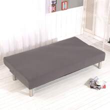 Armless Sofa Bed Cover Stretch Futon Covers Slipcover Full Size Folding Sofa Couch Futon Furniture Protector Cover Folding Sofa Bed Cover Armless Sofa Elastic Couch Lounge Protector Slipcovers - Xám - Xem 5