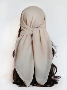 1pc Women's Pure Headscarf Square Scarf Silk Scarf Imitation Linen Hairband Decoration Bandana Shawl Badanatop Headscarf Blue Bandana Silk Scraf Bandana,Hair Band,Head Band Ideal For Dressing Up Your Look - Multicolor - View 24