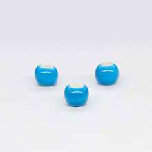 50PCS Macaron Fresh Color Ceramic Large Hole Beads, Suitable For Bracelet And Necklace Making, Perfect Gift Accessories
