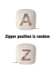 1 szt. Kwiaty Wzór Listu Worek Do Przechowywania Podpasek Sanitarnych Przenośny Worek O Dużej Pojemności, Damski Worek Do Przechowywania Tamponów Woreczek Na Podpaski Sanitarne Serwetka Kosmetyczki Organizator Damska Kosmetyczka Dziewczęcy Uchwyt Na Tampony Organizator, Do Szminki, Pędzla, Pielęgnacji Skóry, Telefonu Komórkowego, Monety, Drobnych Przedmiotów, Do Domu, Prezentu, Wakacji I Festiwalu Halloween Boże Narodzenie Wielofunkcyjne Zastosowanie - Wielokolorowe - Zobacz 7