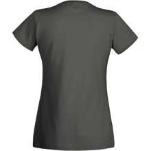 Fruit of the Loom Ladies/Womens Lady-Fit Valueweight Short Sleeve T-Shirt (Light Graphite) - Grey - View 2