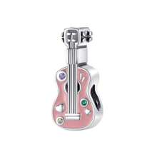 1 Piece Of Music Series Headphones, Guitar, Electronic Keyboard Charm Silver Plated Suitable For Original Bracelet Necklace DIY Jewelry