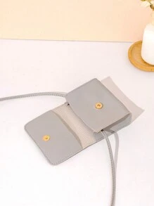 1 chiếc túi đeo chéo mini dễ thương mới, túi đeo chéo hình mèo hoạt hình cho trẻ em, ví đựng tiền xu nhỏ cho bé gái, túi đeo vai, ví đựng tiền dùng khi đi du lịch và hàng ngày. - Xám - Xem 6