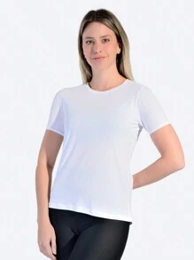 WOMEN'S FITNESS GYM T-SHIRT - Blanco - Ver 1