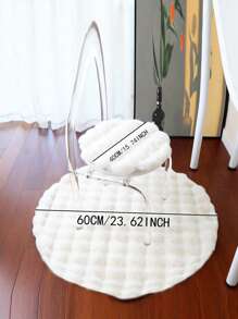 1 tấm thảm mờ chắc chắn, trang trí phòng - trắng - Xem 16