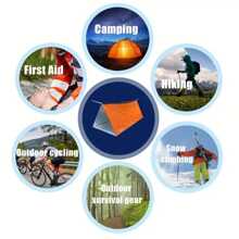 Lều tam giác 1 mảnh di động ngoài trời cứu trợ thiên tai, cắm trại, túi ngủ đơn giản tạm thời, chăn ấm khẩn cấp - Hoàn hảo cho cắm trại, đi bộ đường dài và phiêu lưu ngoài trời (Không có phụ kiện nào khác) - Nhiều màu - Xem 9