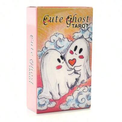 Cute Ghost Tarot Cards - These Adorable Small Ghost Tarot Cards Will Guide Your Emotions, Life, And Work Direction. Suitable For Beginners.