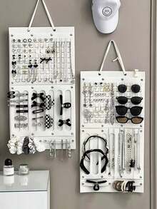 1pc Jewelry Storage Organizer Bag, Wall Mount Hanging Jewelry Display Rack - Multicolor - View 2