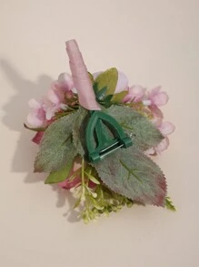 1 chiếc hoa giả kiểu Mori, trang trí lá và quả, thích hợp làm hoa cài áo cho chú rể/phù rể, phù hợp cho đám cưới, tiệc tùng, sự kiện, phụ kiện ngày Valentine. - Nhiều màu - Xem 5