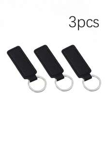 1/2/3/4/5pcs Solid Color PU Leather Keychain, Blank Keyring, Ring Bag Pendant Car Key Chain Accessories, Women Daily Gift, DIY Small Gift Supplies - Multicolor - View 20