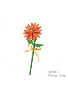 1 set de blocs de construction floraux, série de fleurs colorées pour le DIY, comprenant Bella Flower, Marguerite, Tulipe, Kapok, Pivoine Œillet, Orchidée Papillon, 1 set de 10 fleurs avec plus de 1000 pièces au total. Idéal pour les vacances, la Fête des pères, la Fête des mères, les mariages, la décoration de mariage, les cadeaux de remise des diplômes.