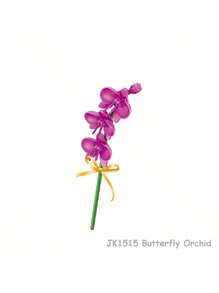 1 set de blocs de construction floraux, série de fleurs colorées pour le DIY, comprenant Bella Flower, Marguerite, Tulipe, Kapok, Pivoine Œillet, Orchidée Papillon, 1 set de 10 fleurs avec plus de 1000 pièces au total. Idéal pour les vacances, la Fête des pères, la Fête des mères, les mariages, la décoration de mariage, les cadeaux de remise des diplômes.