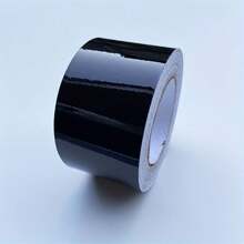 3/5/7/10 CM * 500CM Glossy Black Vinyl Wrap Strip, Self-Adhesive Universal Chrome Black Detailing Tape, Window Trim Film Tape Chrome Blackout Vinyl For Car Interior Hood Roof Pillar