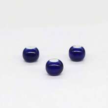 50PCS Macaron Fresh Color Ceramic Large Hole Beads, Suitable For Bracelet And Necklace Making, Perfect Gift Accessories